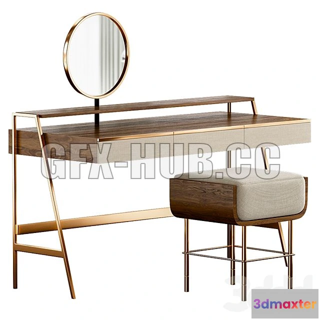 1200206 - FURNITURE 3D MODELS - Dressing Table VENERE By Gallotti & Radice