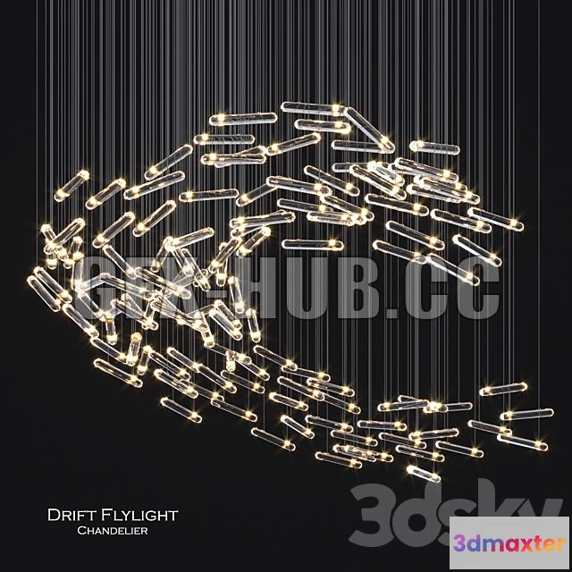 1200216 - FURNITURE 3D MODELS - Drift Flylight Chandelier 3