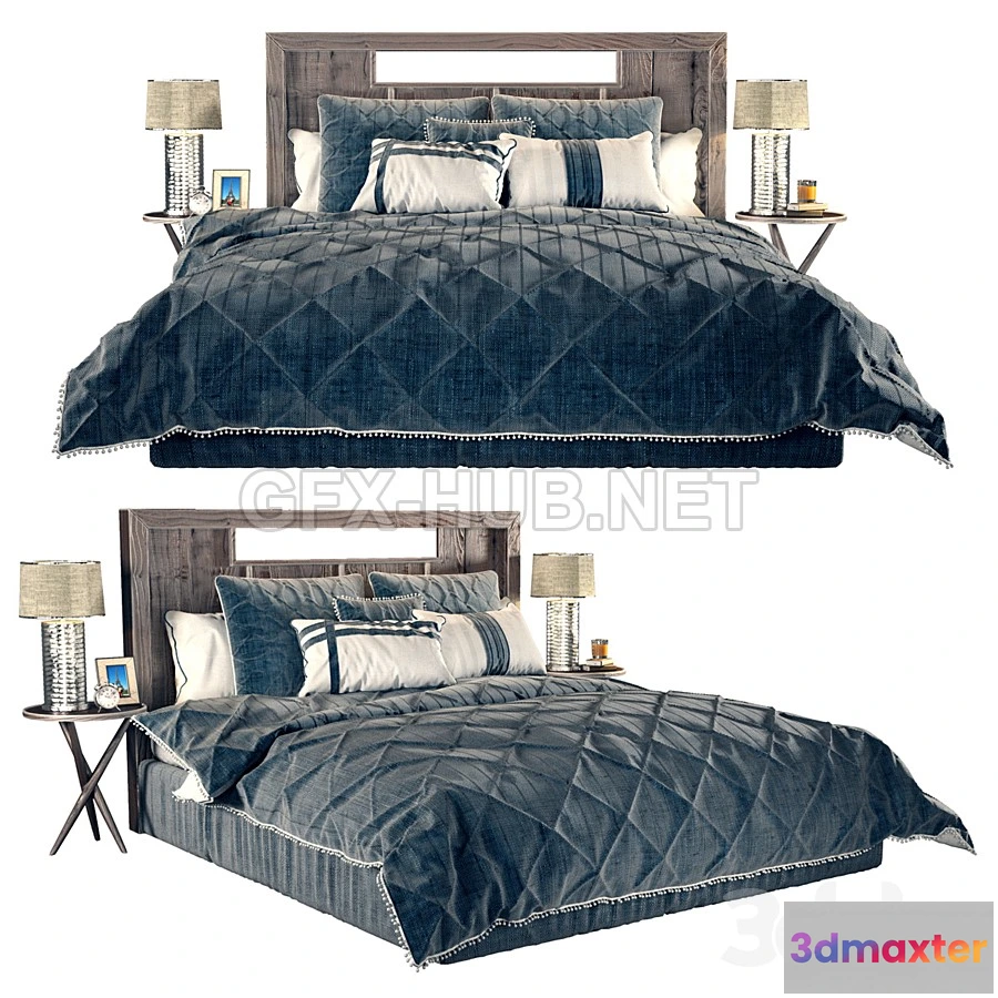 1200228 - FURNITURE 3D MODELS - Drucilla Comforter Set HMPT1817