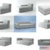1200268 - FURNITURE 3D MODELS - Dune Sofa system