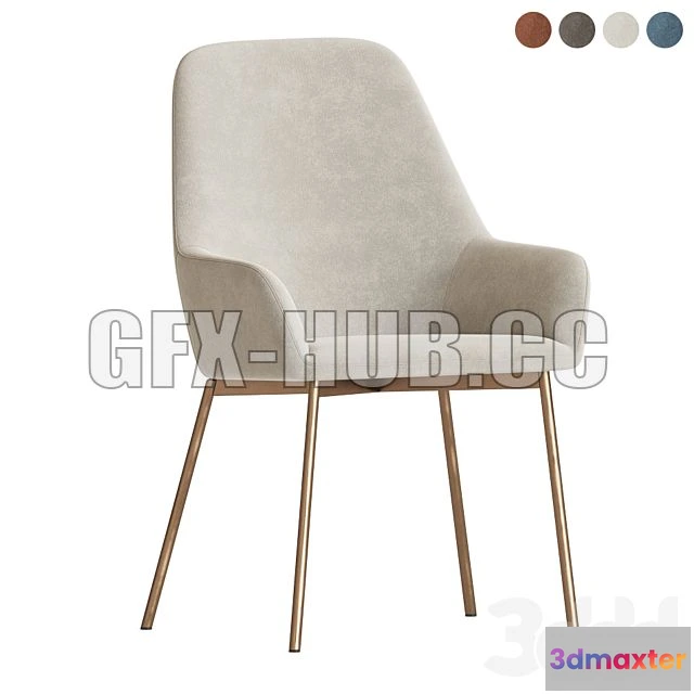 1200452 - FURNITURE 3D MODELS - Evy II Upholstered Chair