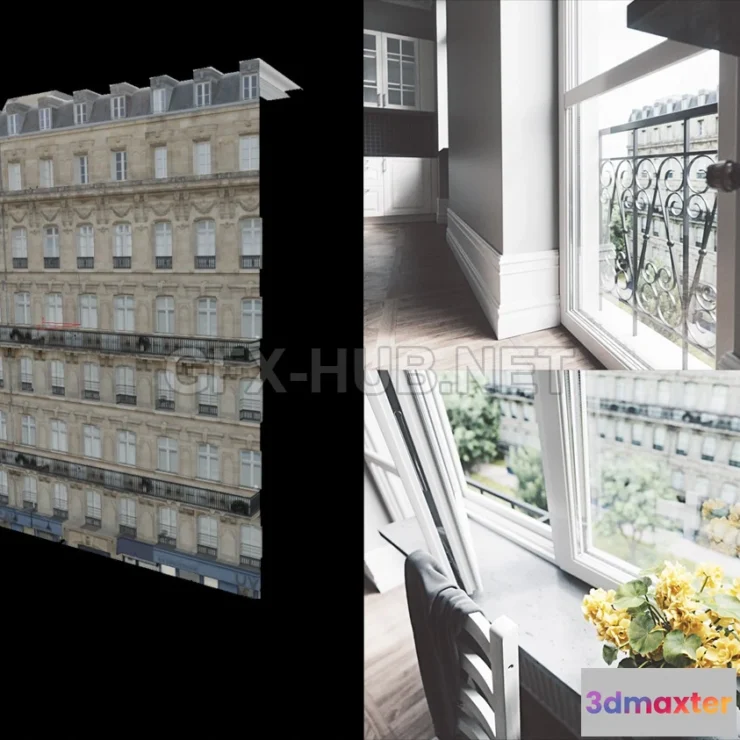 1200468 - FURNITURE 3D MODELS - Exterior building lowpoly