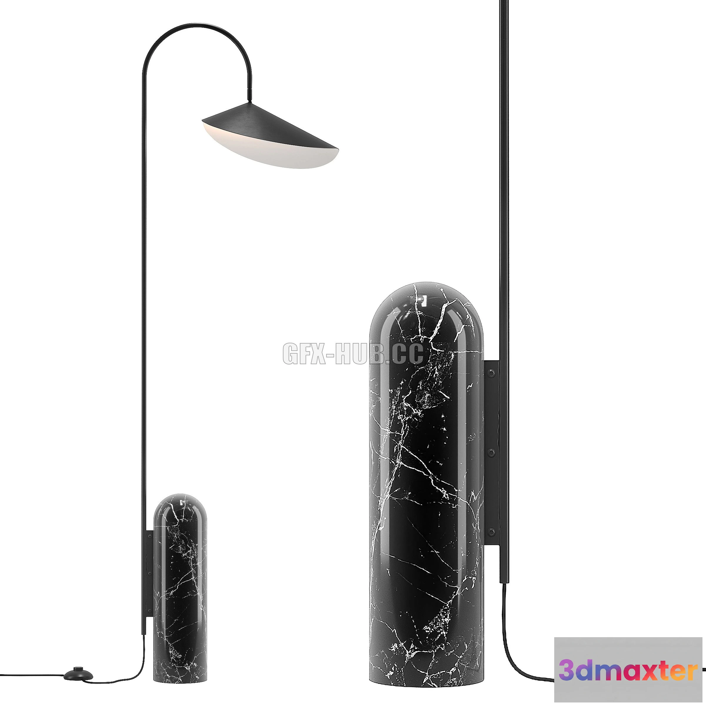 1200550 - FURNITURE 3D MODELS - Ferm Living Arum Floor Lamp