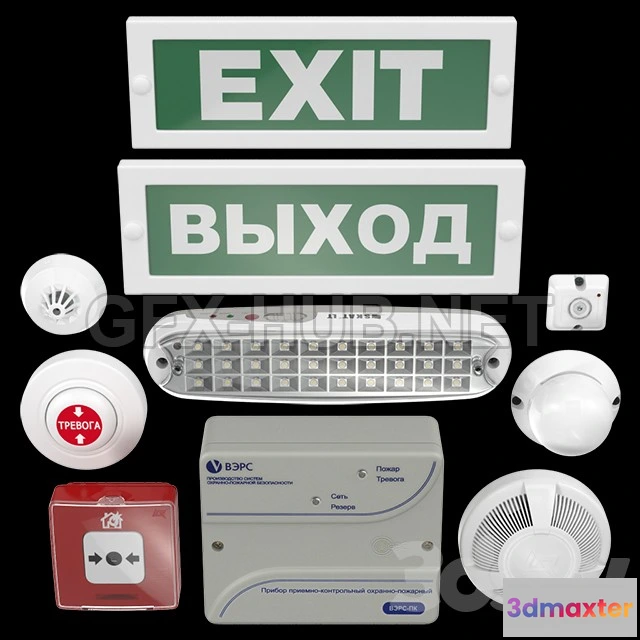 1200576 - FURNITURE 3D MODELS - Fire alarm system