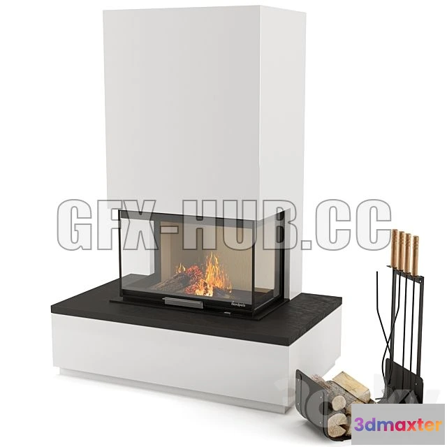 1200608 - FURNITURE 3D MODELS - Fireplace Nordpeis