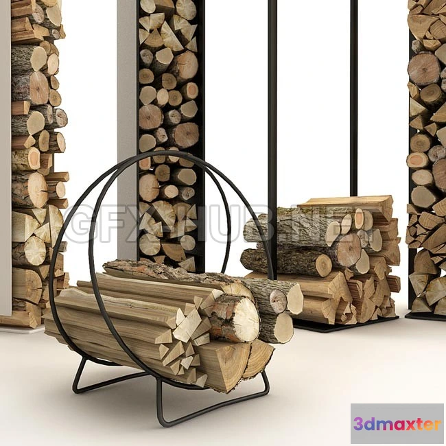 1200616 - FURNITURE 3D MODELS - Firewood Set