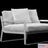 1200654 - FURNITURE 3D MODELS - Flat armchair