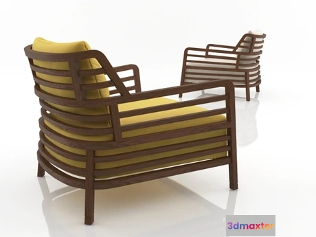 1200658 - FURNITURE 3D MODELS - Flax armchair