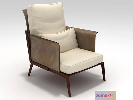 1200672 - FURNITURE 3D MODELS - Flexform Happy hour armchair