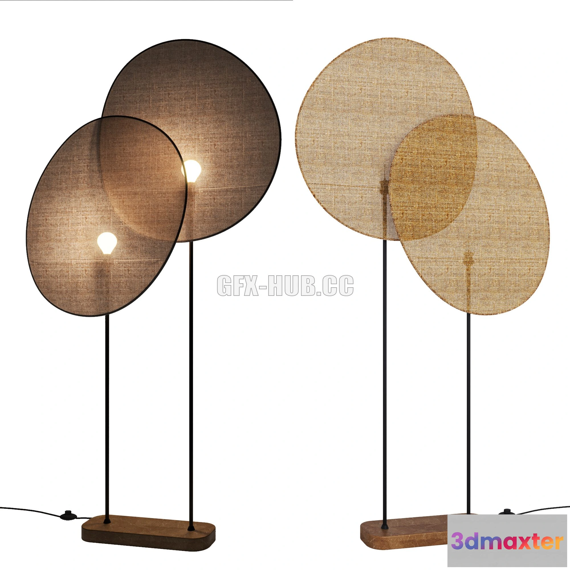 1200700 - FURNITURE 3D MODELS - Floor Lamp Canopee Emmanuel Gallina