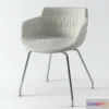 1200724 - FURNITURE 3D MODELS - Flow armchair 4 legs
