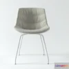 1200730 - FURNITURE 3D MODELS - Flow chair 4 legs