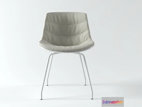 1200730 - FURNITURE 3D MODELS - Flow chair 4 legs