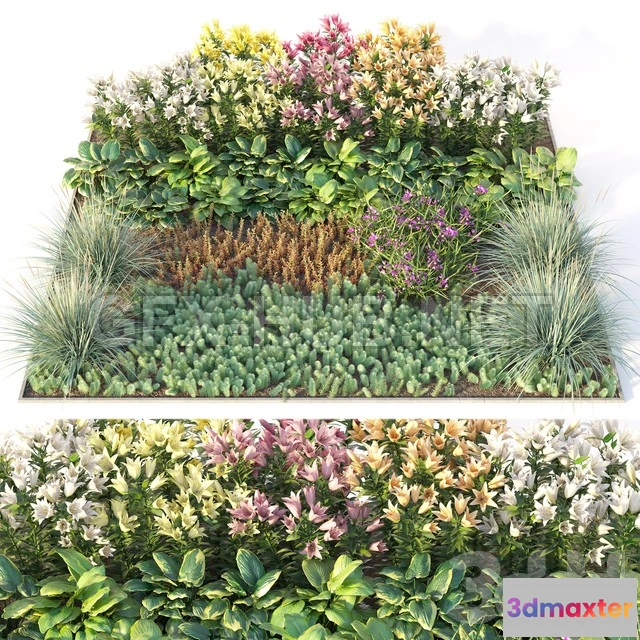 1200742 - FURNITURE 3D MODELS - Flower garden 3