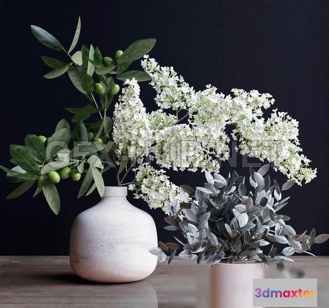 1200772 - FURNITURE 3D MODELS - Flowers, branch