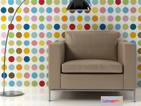 1200814 - FURNITURE 3D MODELS - Foster 503 armchair