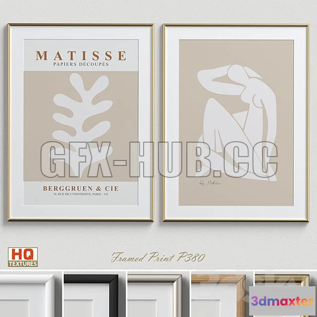 1200848 - FURNITURE 3D MODELS - Framed Print P 380