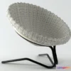 1200872 - FURNITURE 3D MODELS - French Round Willow Seat