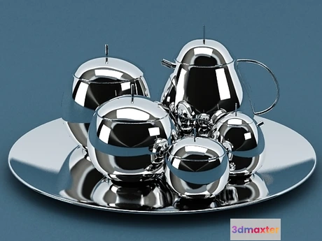 1200886 - FURNITURE 3D MODELS - Fruit Basket Tea Service