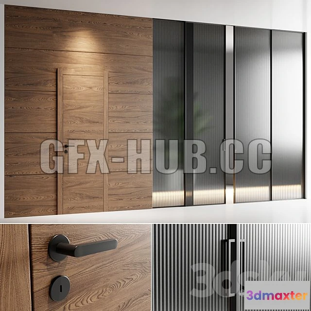1200988 - FURNITURE 3D MODELS - Garofoli Doors Set 2