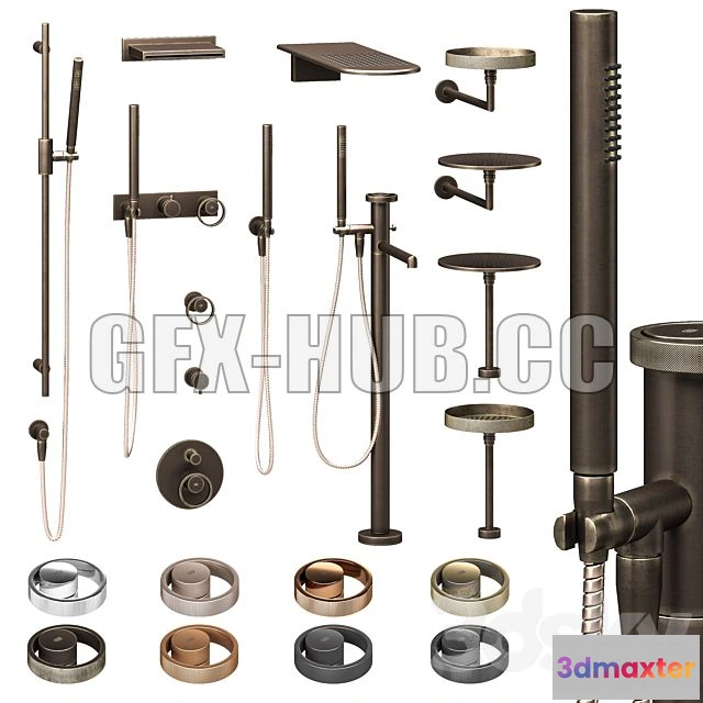 1201032 - FURNITURE 3D MODELS - Gessi Anello Mixers Part 2