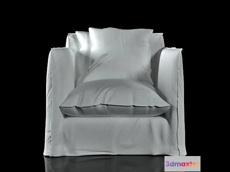 1201038 - FURNITURE 3D MODELS - Ghost 01 armchair