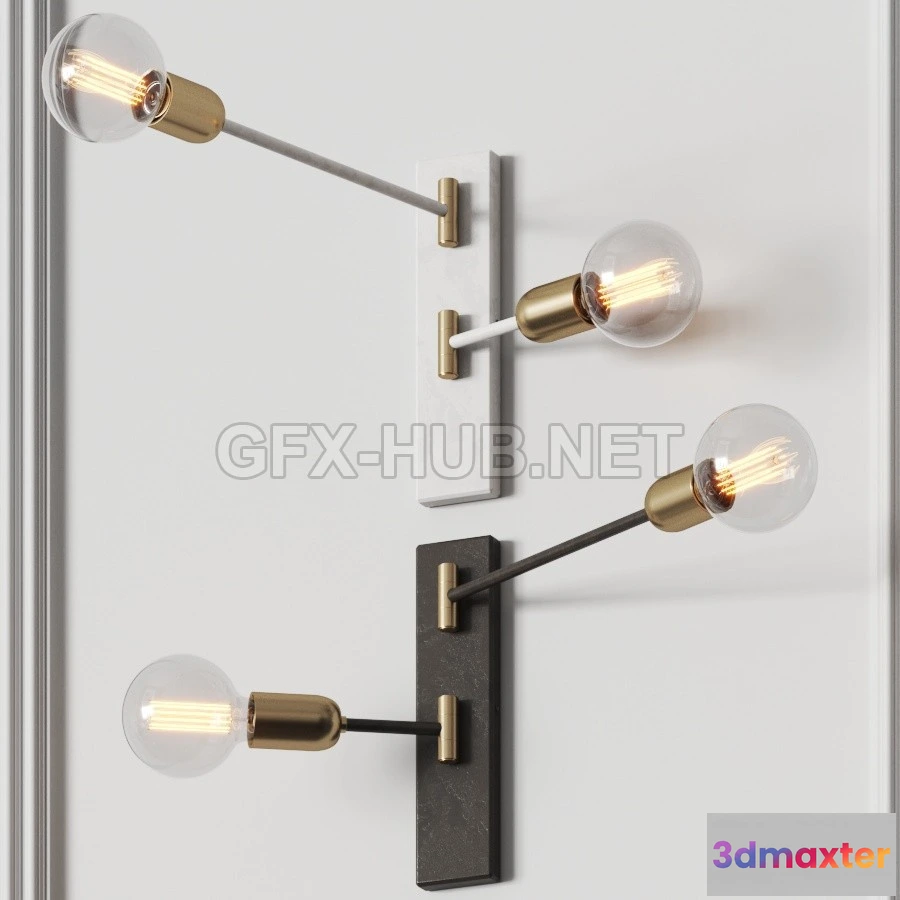 1201040 - FURNITURE 3D MODELS - Gibas Ago Wall Lamps