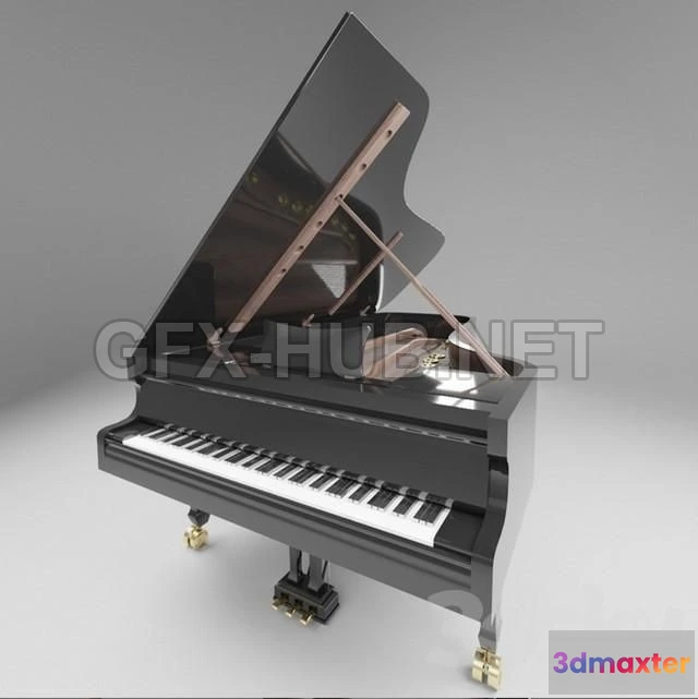 1201142 - FURNITURE 3D MODELS - Grand piano