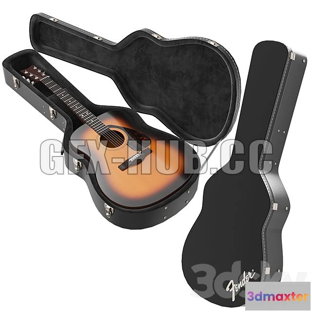 1201234 - FURNITURE 3D MODELS - Guitar Case