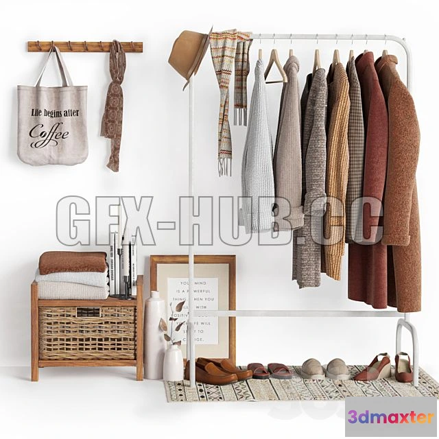 1201284 - FURNITURE 3D MODELS - Hallway Decor