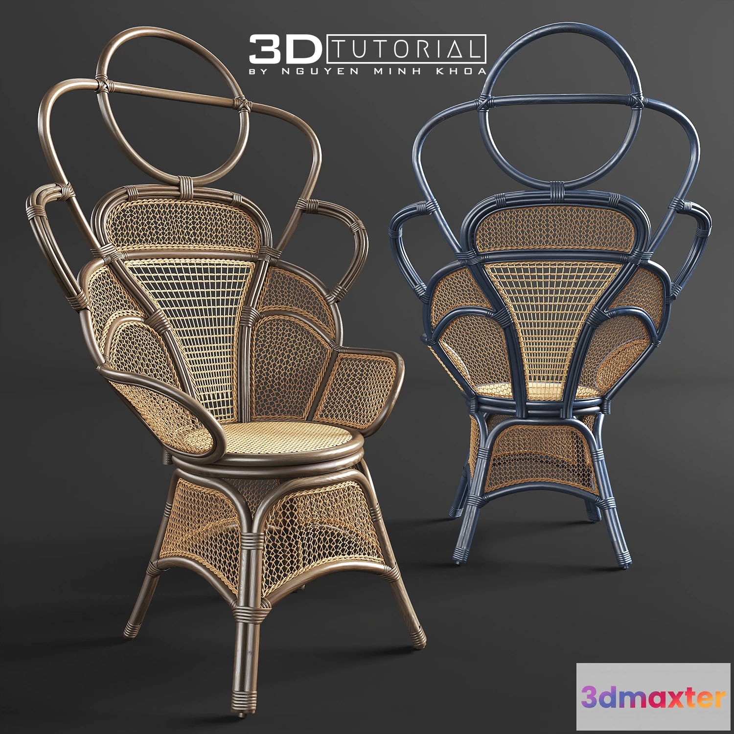 1201302 - FURNITURE 3D MODELS - Handwoven Boline Chair modelbyNguyenMinhKhoa