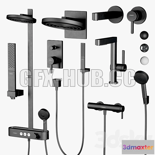 1201314 - FURNITURE 3D MODELS - HANSGROHE Set 2