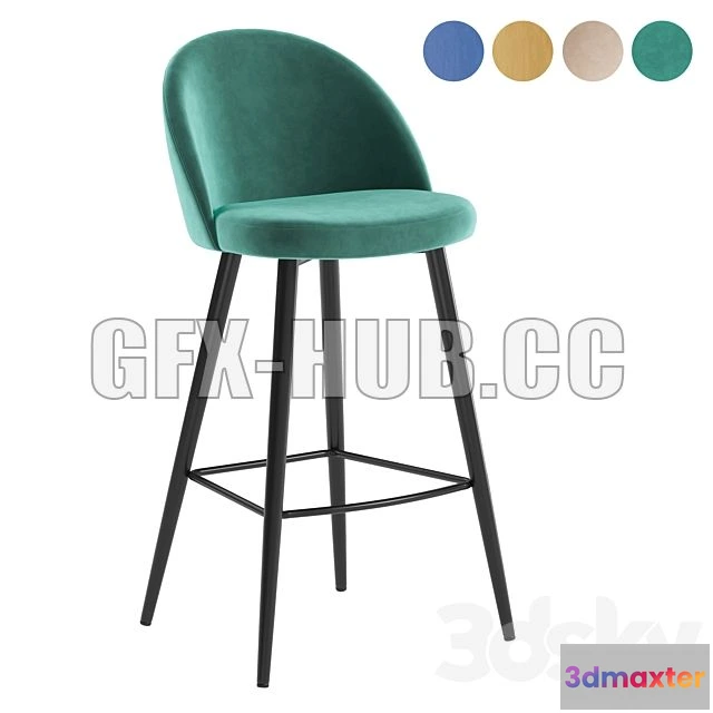 1201336 - FURNITURE 3D MODELS - Harton Barstool