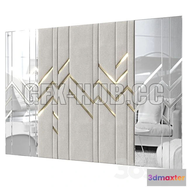 1201364 - FURNITURE 3D MODELS - Headboard 020