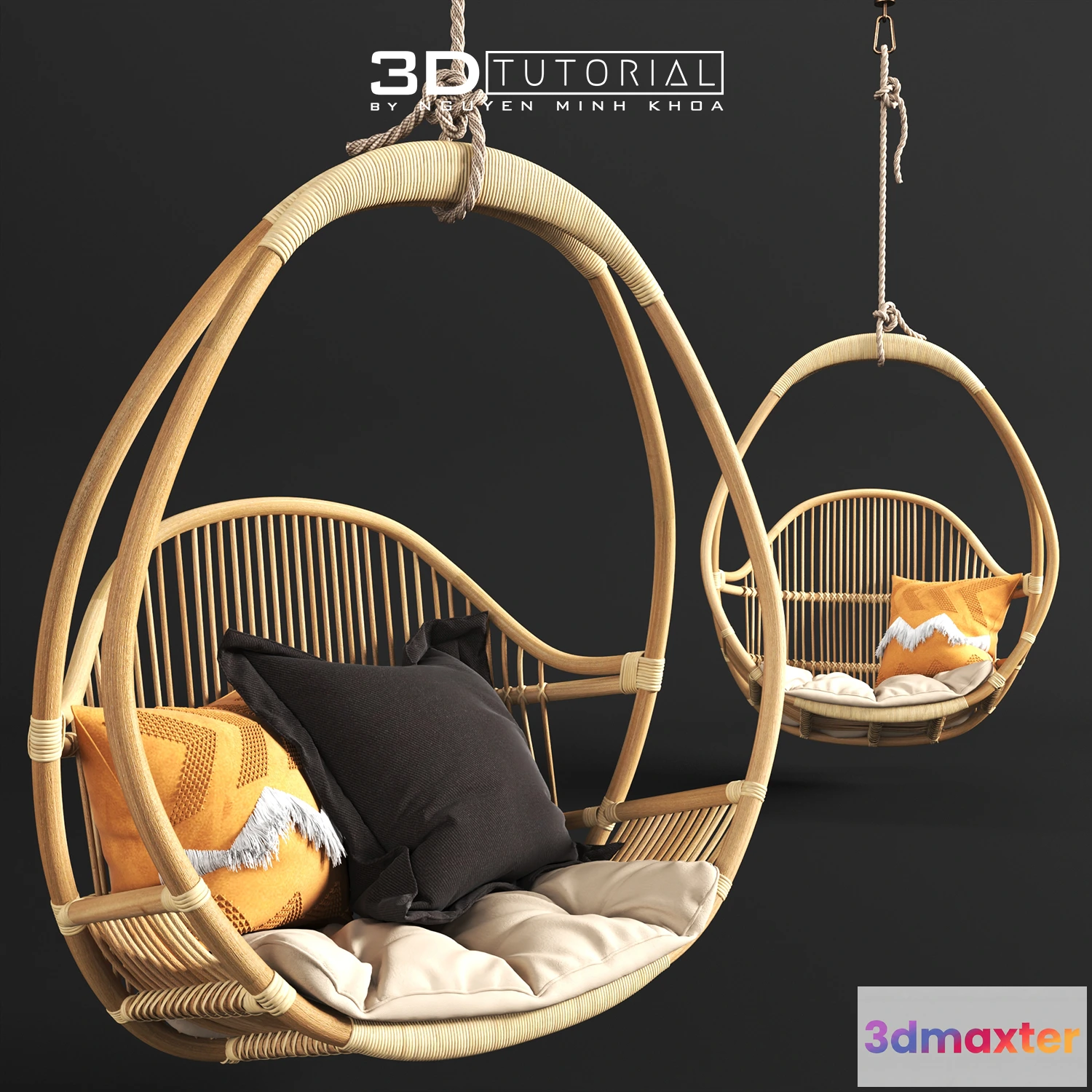 1201388 - FURNITURE 3D MODELS - Hemmingway Hanging Chair byNguyenMinhKhoa