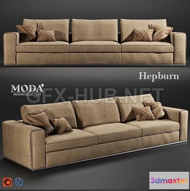1201394 - FURNITURE 3D MODELS - Hepburn sofa 2