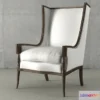 1201408 - FURNITURE 3D MODELS - Highback Armchair