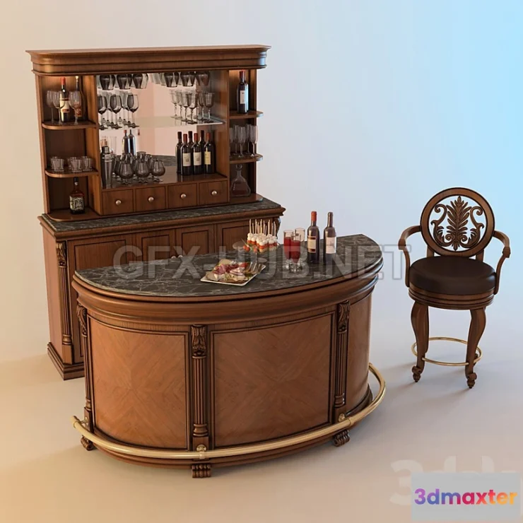 1201466 - FURNITURE 3D MODELS - Howard Miller Niagara