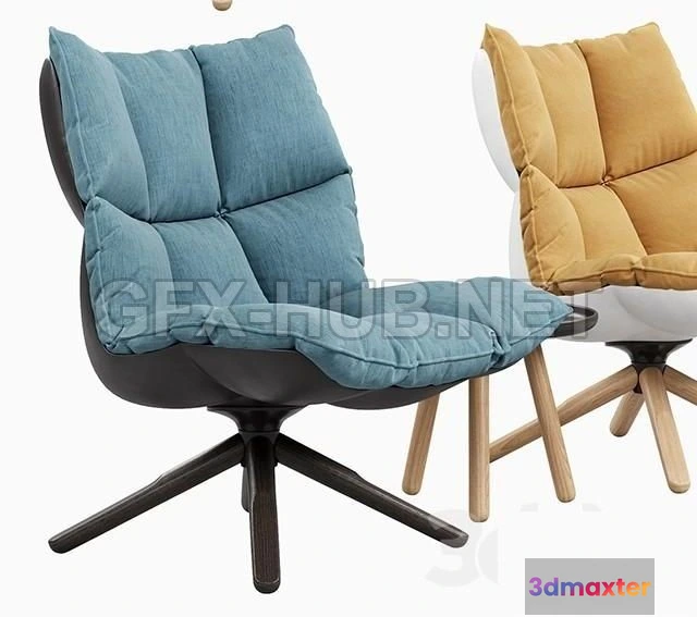 1201484 - FURNITURE 3D MODELS - Husk armchair