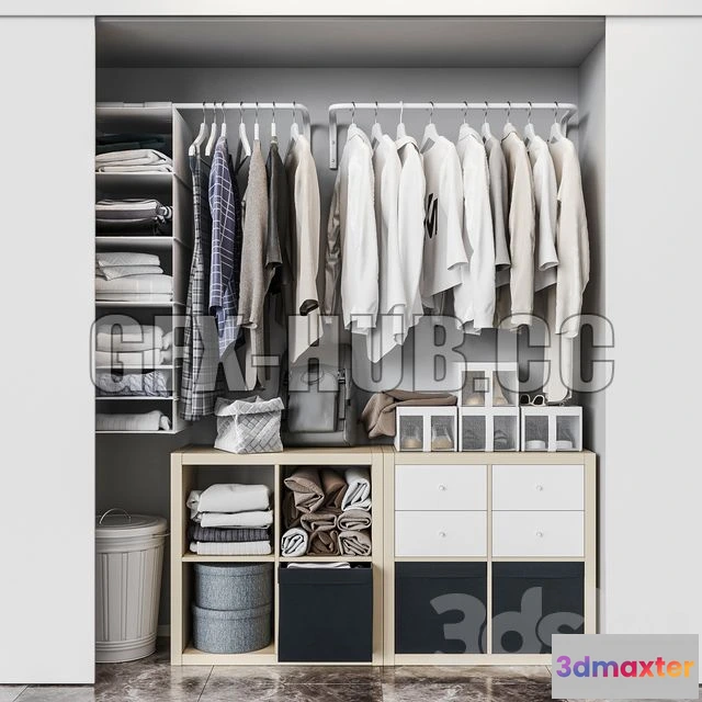 1201526 - FURNITURE 3D MODELS - Ikea Ikea Built in Wardrobe