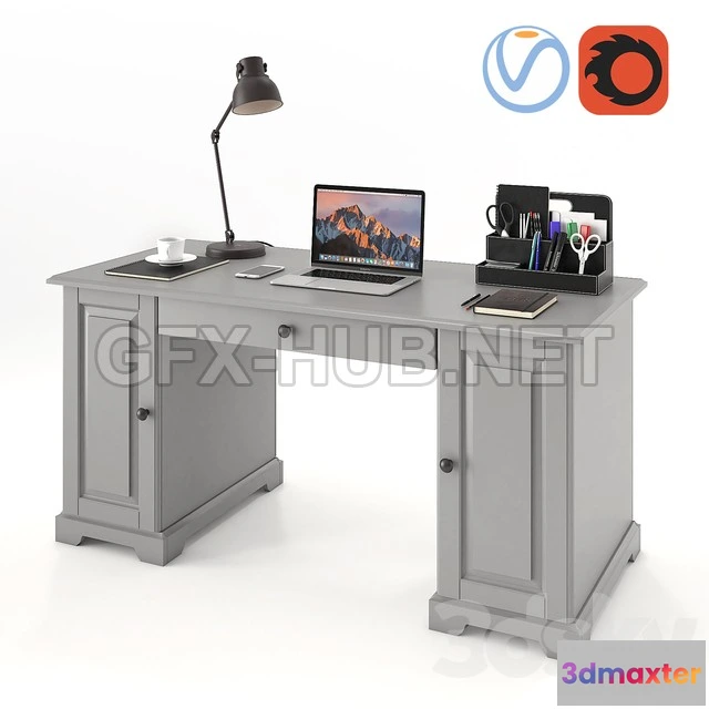 1201536 - FURNITURE 3D MODELS - Ikea Liatorp Desk