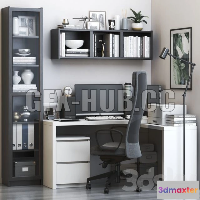 1201544 - FURNITURE 3D MODELS - IKEA Office Workplace 59