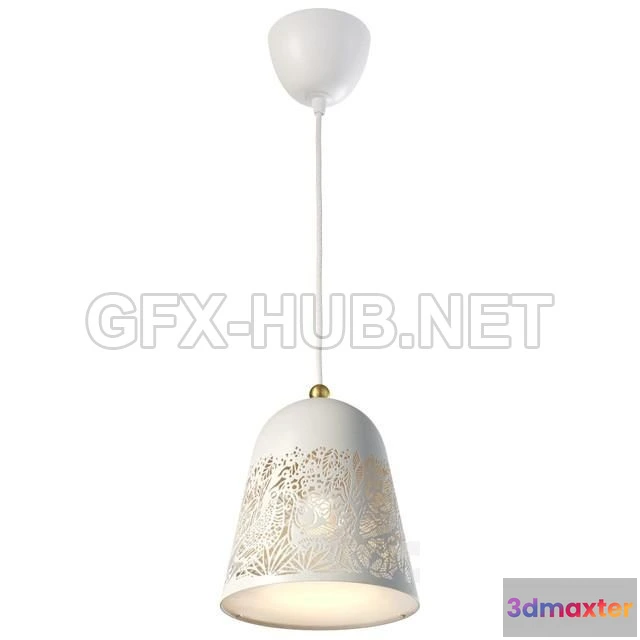 1201556 - FURNITURE 3D MODELS - IKEA SOLSKUR Ceiling Lamp