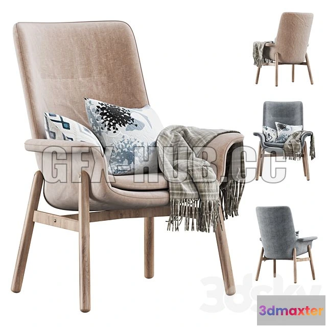 1201566 - FURNITURE 3D MODELS - IKEA Vedbo Armchair