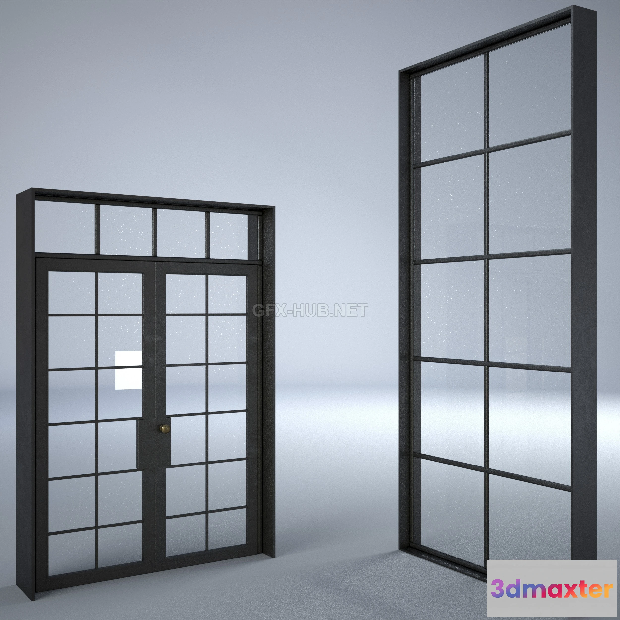 1201626 - FURNITURE 3D MODELS - Industrial Door and Window