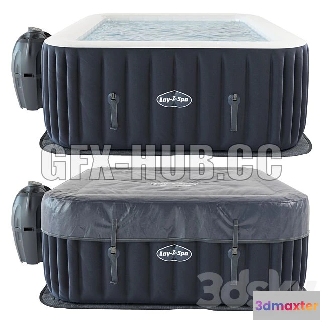 1201634 - FURNITURE 3D MODELS - Inflatable Pool Lay Z Spa Square