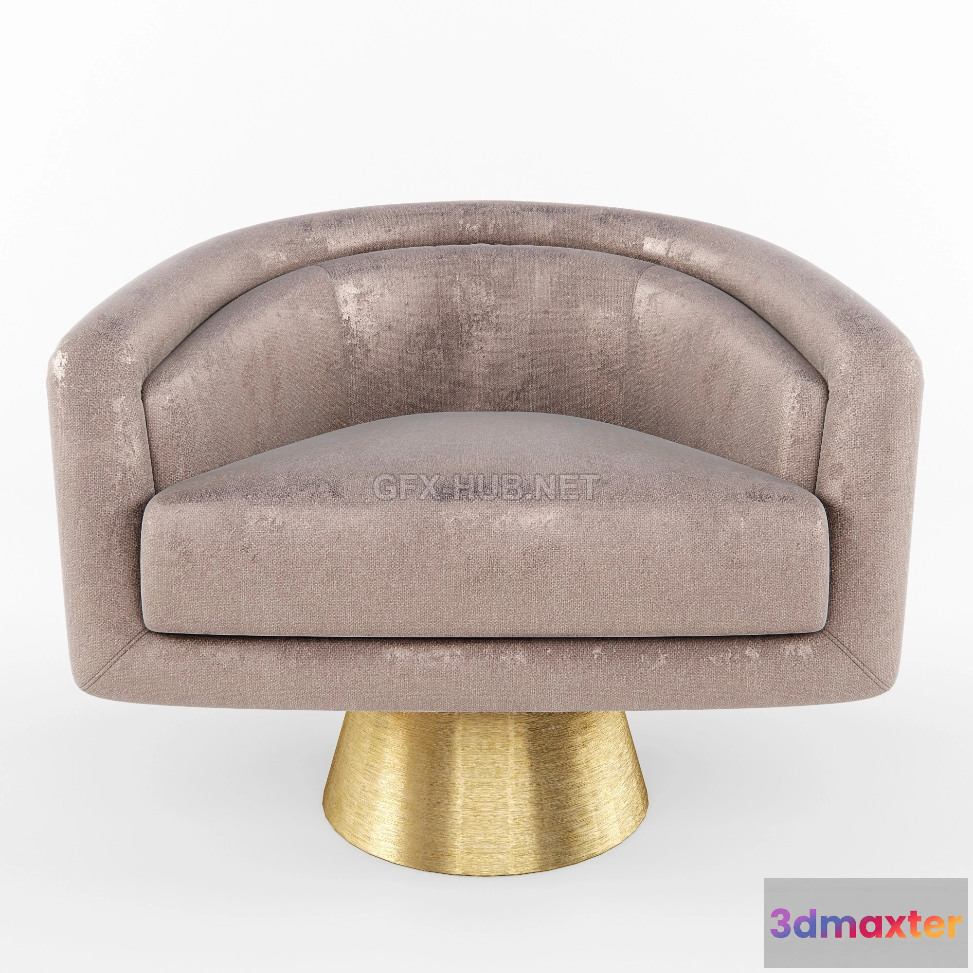 1201778 - FURNITURE 3D MODELS - Jonathan Adler-BACHARACH SWIVEL armchair