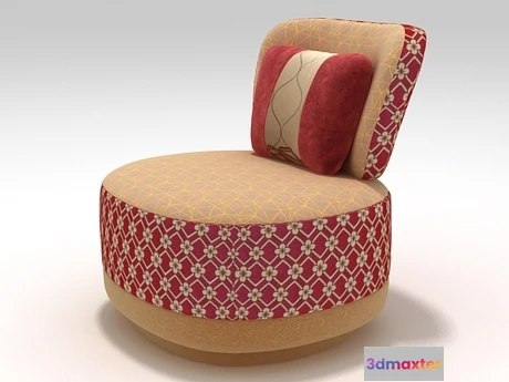 1201798 - FURNITURE 3D MODELS - Juju Armchair - Sushi Collection