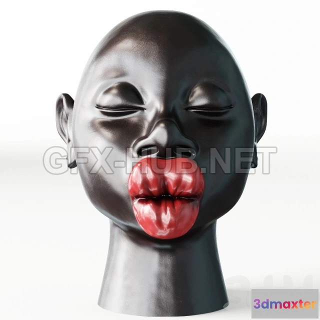 1201834 - FURNITURE 3D MODELS - KARE Deco Head Kussmund