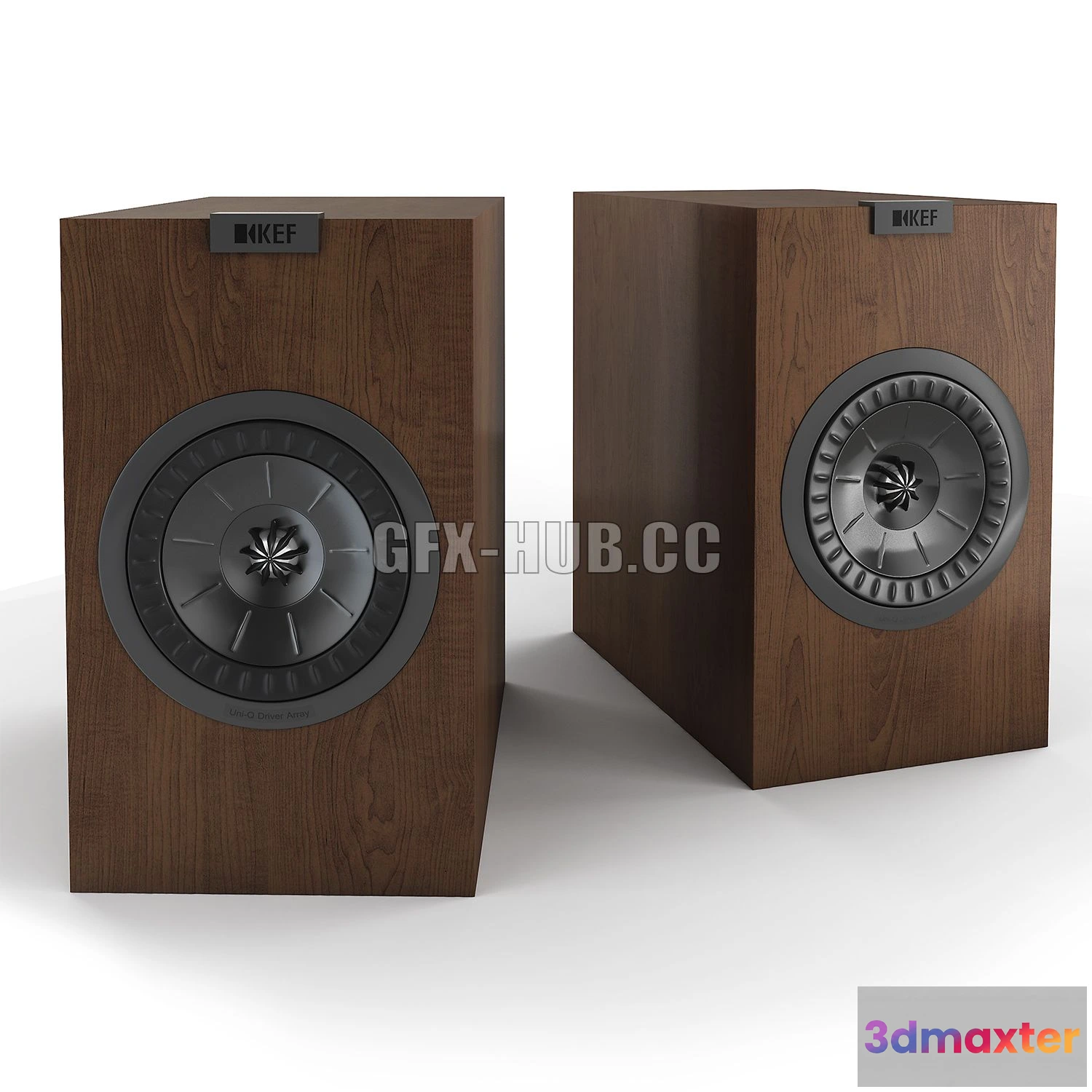 1201854 - FURNITURE 3D MODELS - KEF Q350 Walnut